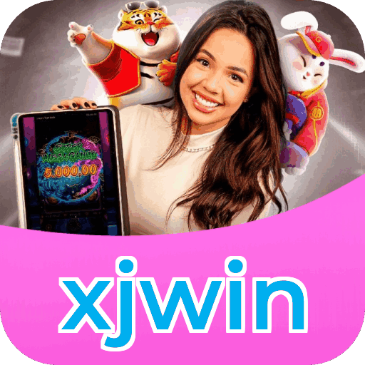 Interface do aplicativo xjwin mostrando jogos disponíveis no iOS e Android